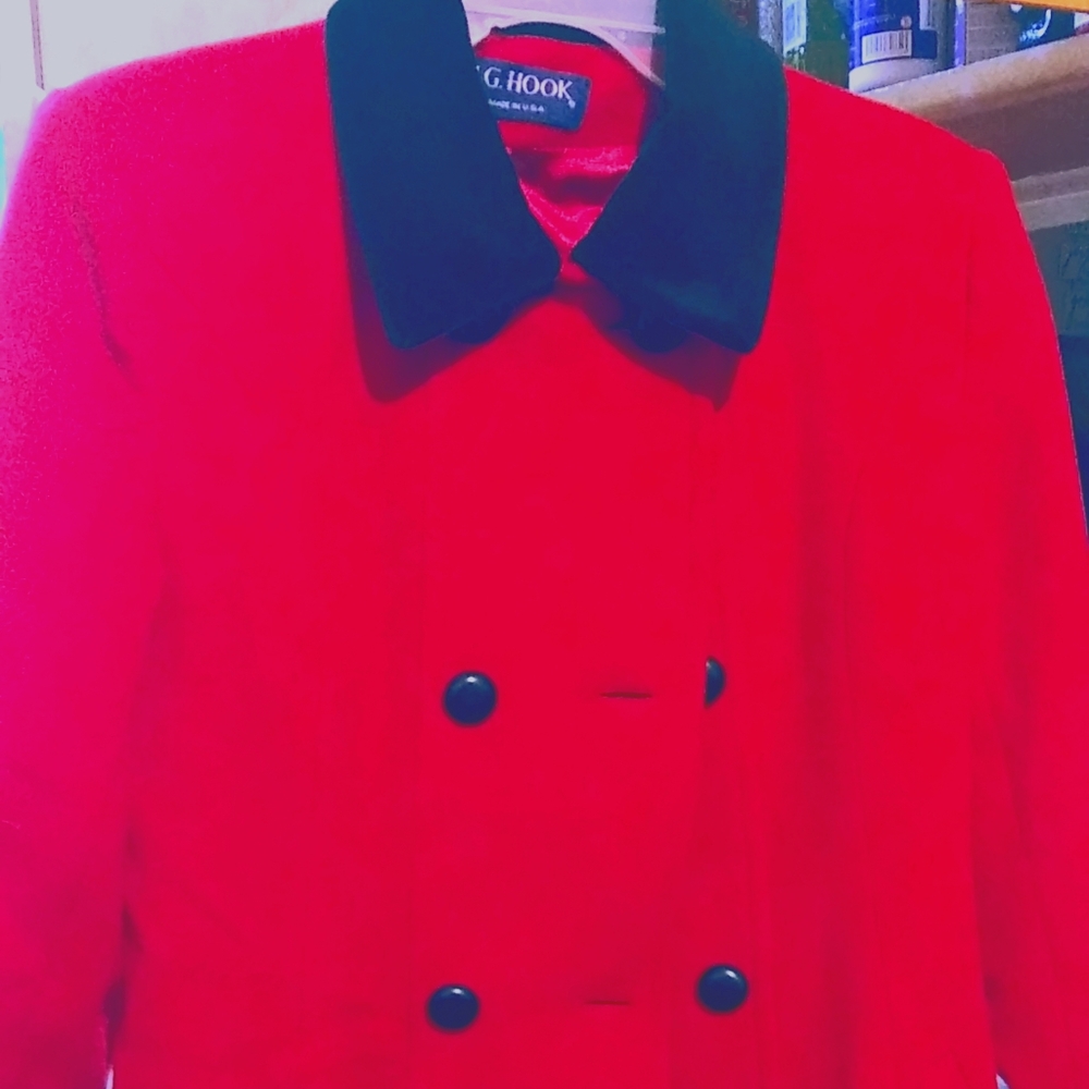 Ladies J G Hook vintage wool coat
